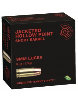 Munition 9MM Para JHP Geco...